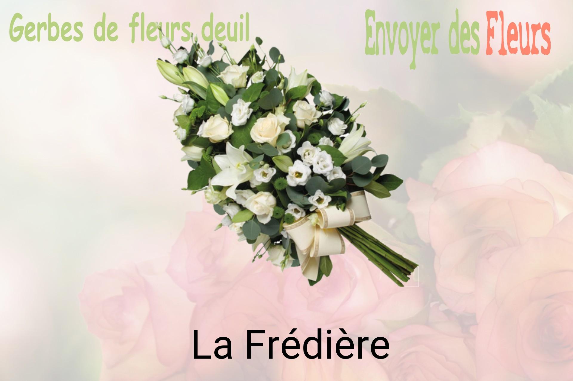 Gerbe de fleurs de deuil livrée à La Frédière